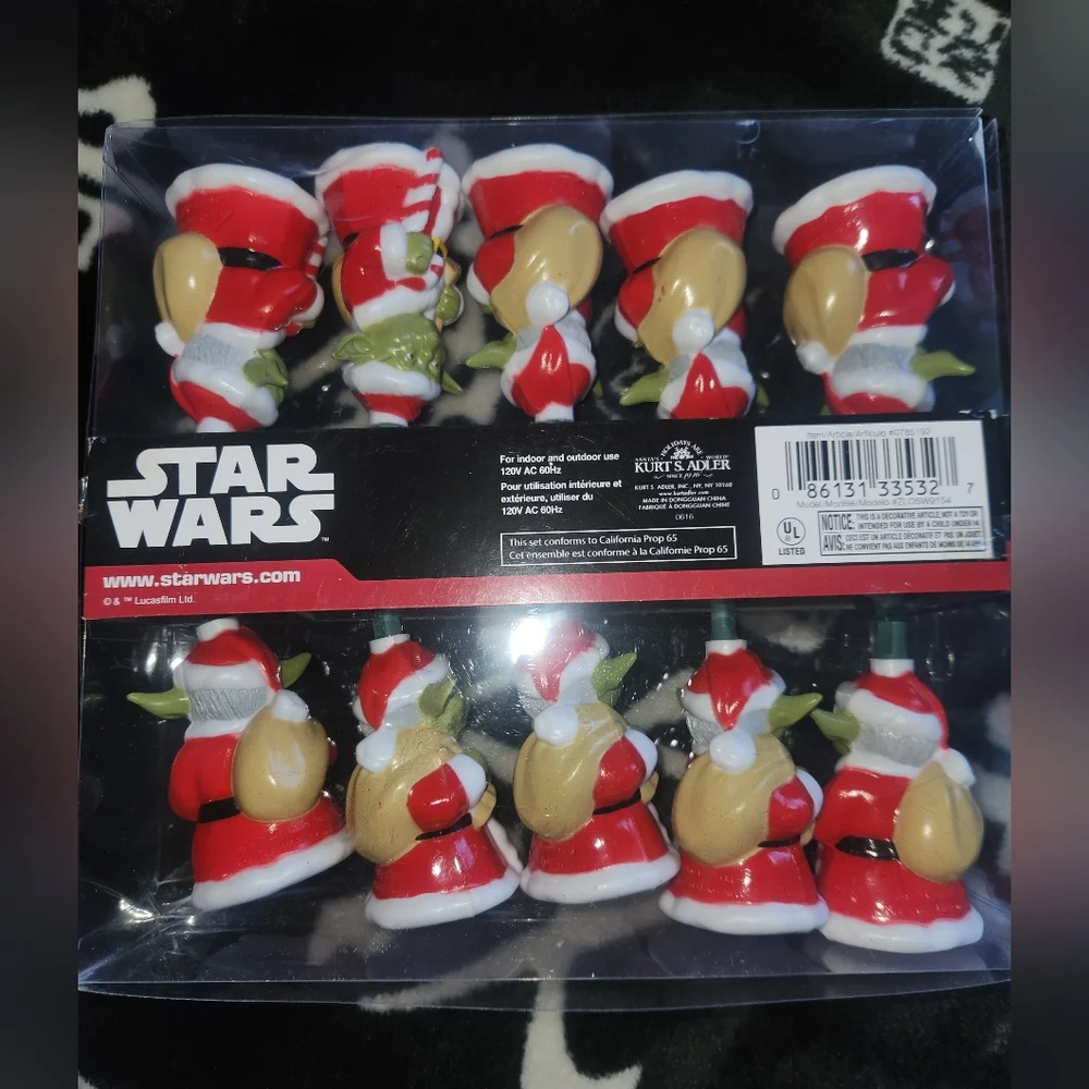 NEW Star Wars Yoda holiday Light set